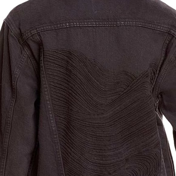 Levi's Black  Wellthread Lightweight Trucker Jacket Womens Small - Picture 3 of 6